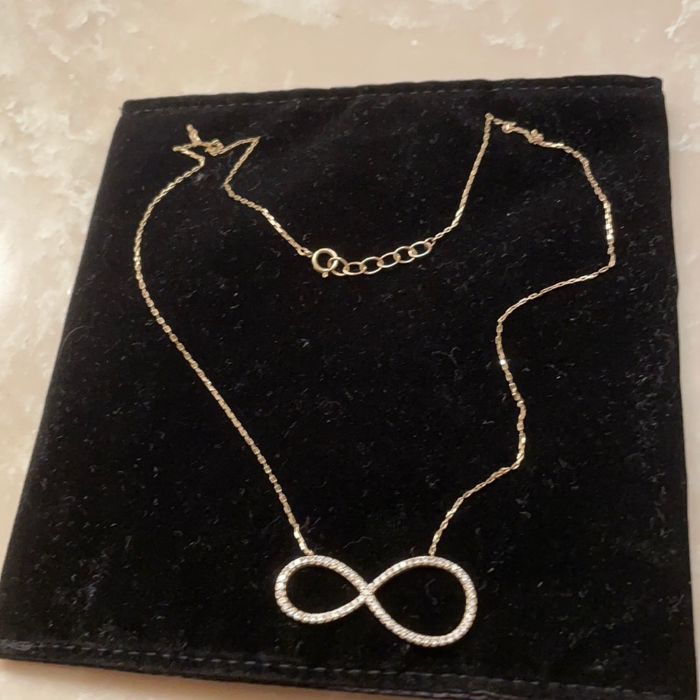 14kt Italian yellow gold necklace Infinity